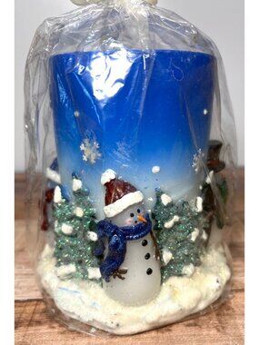 Snowman & Tree Winter Candle Décor